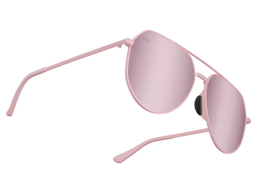 Tangle Free Aviator Hex - Rose Polarized